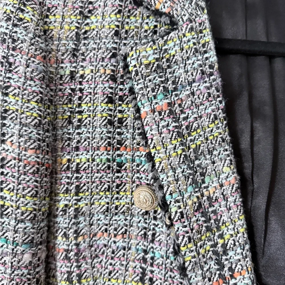 Generation love Eliza tweed double breasted blazer in "rainbow" size L - Picture 7 of 10